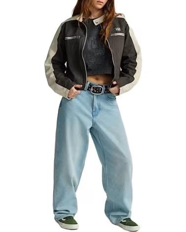 VANS OFF THE WALL CASACO BIKER MULHER RYDEN FDDBLCK