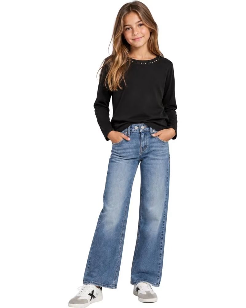 PEPE JEANS MAGLIETTA MANICA LUNGA NINA NEGRO