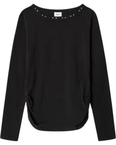 PEPE JEANS MAGLIETTA MANICA LUNGA NINA NEGRO