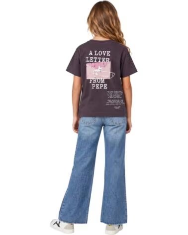 PEPE JEANS KURZARMSHIRT MÄDCHEN GRAU GRIS