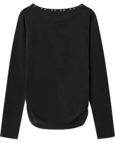 PEPE JEANS MAGLIETTA MANICA LUNGA NINA NEGRO