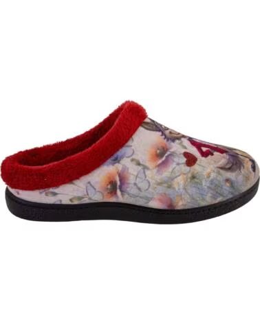 ECOFLEX 12008LOBOFLORES HAUSSCHUHE FÜR DAMEN ROJO