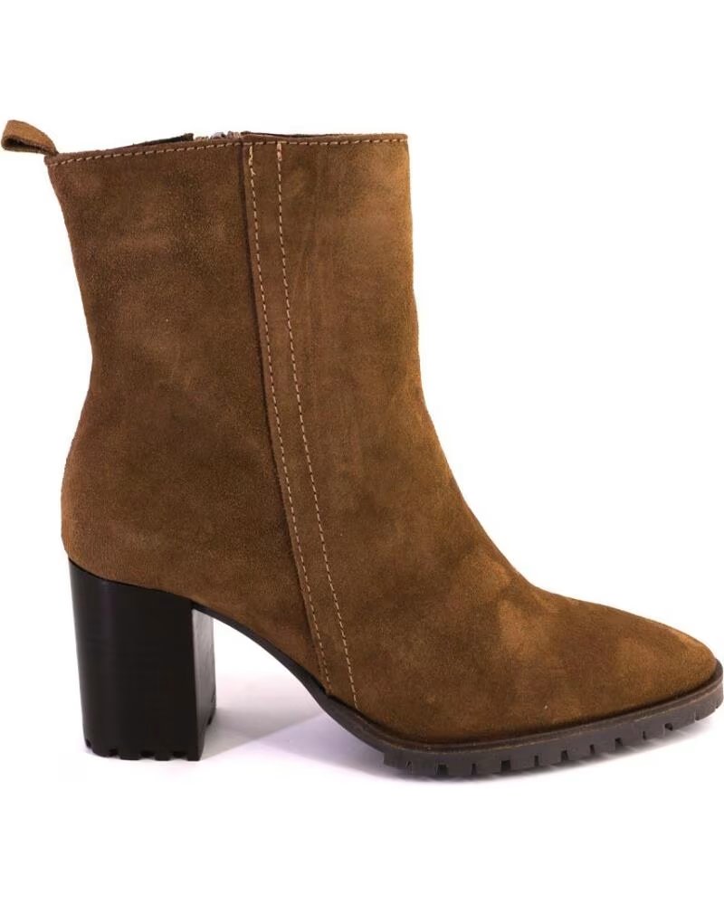 LOL SHOES SIRI7445 BOTTINES FEMME DAIM CAMEL