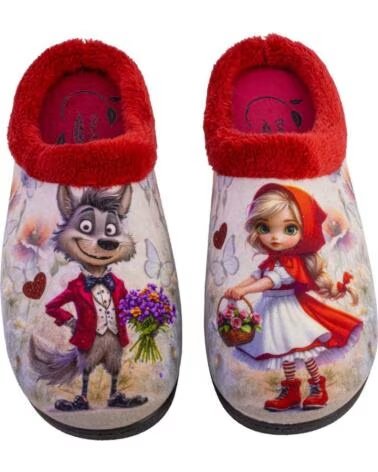ECOFLEX 12008LOBOFLORES CHAUSSONS POUR FEMME ROJO