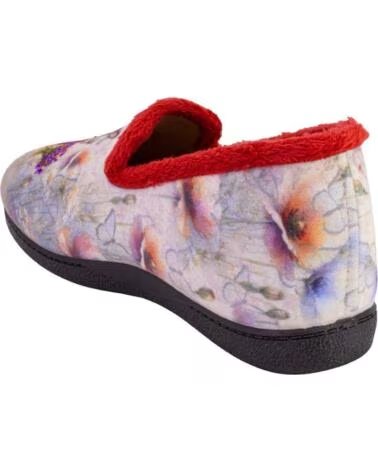 ECOFLEX 12007LOBOFLORES HAUSSCHUHE FÜR DAMEN ROJO