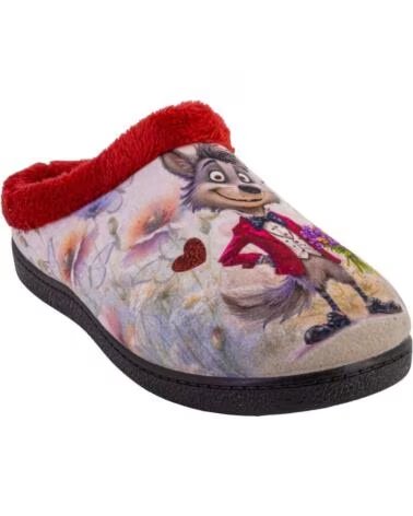 ECOFLEX 12008LOBOFLORES HAUSSCHUHE FÜR DAMEN ROJO