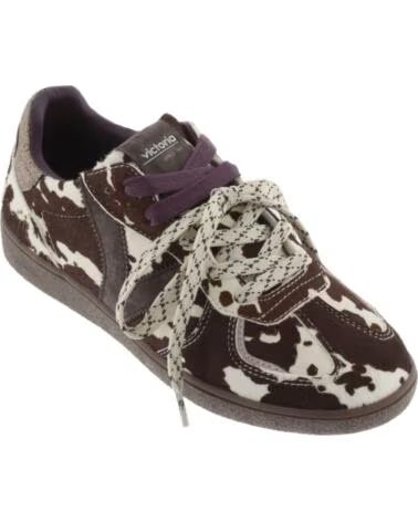 SNEAKERS VICTORIA LONDRES CAVALLINO ANIMAL PRINT 1267102 MARRONE MARRON