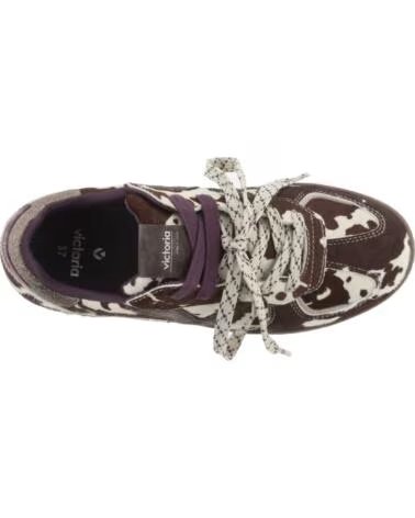 SNEAKERS VICTORIA LONDRES CAVALLINO ANIMAL PRINT 1267102 MARRONE MARRON