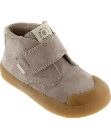 VICTORIA BOTTINES ENFANT OLIVER BAREFOOT CROÛTE DE CUIR 1356108 TAUPE