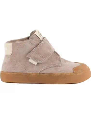 VICTORIA BOTTINES ENFANT OLIVER BAREFOOT CROÛTE DE CUIR 1356108 TAUPE