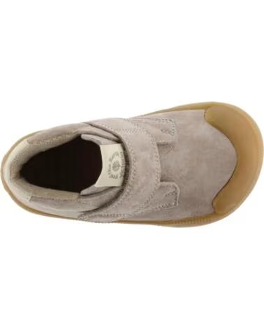 VICTORIA BOTTINES ENFANT OLIVER BAREFOOT CROÛTE DE CUIR 1356108 TAUPE