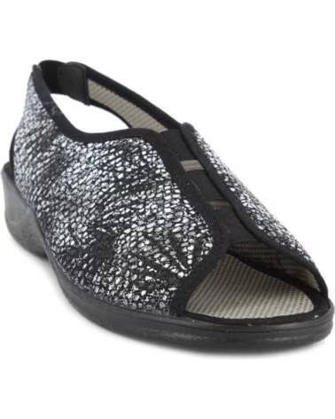 SANDALO ORTOPEDICO DOCTOR CUTILLAS 21795 ELASTICI NERO NEGRO