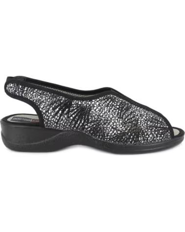 SANDALO ORTOPEDICO DOCTOR CUTILLAS 21795 ELASTICI NERO NEGRO