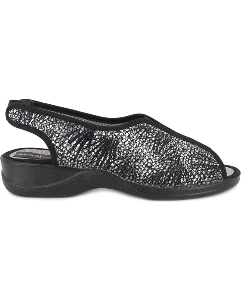 SANDALO ORTOPEDICO DOCTOR CUTILLAS 21795 ELASTICI NERO NEGRO