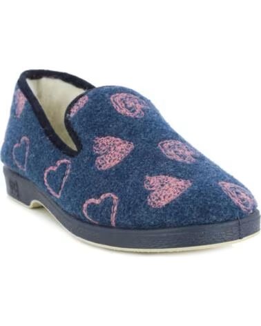 D`CUTILLAS PANTOFOLE DOCTOR CUORI 332 BLU MARINO