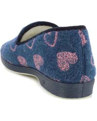 D`CUTILLAS PANTOFOLE DOCTOR CUORI 332 BLU MARINO