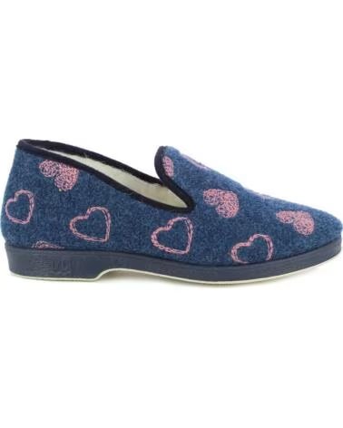 D`CUTILLAS PANTOFOLE DOCTOR CUORI 332 BLU MARINO