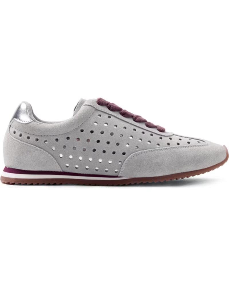 GIOSEPPO BASKETS POUR FEMME 80260 CUIR BRILLANT GRIS