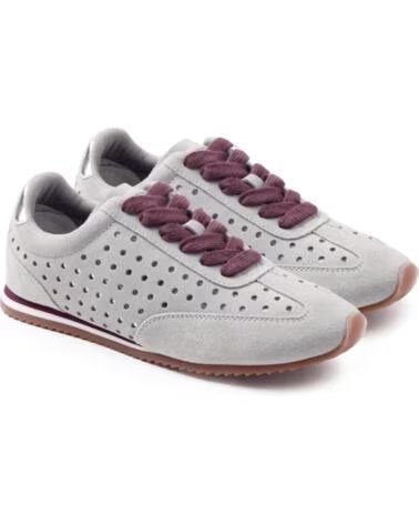 GIOSEPPO BASKETS POUR FEMME 80260 CUIR BRILLANT GRIS