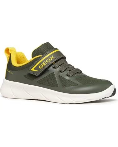 GEOX SCARPE SPORTIVE J668JA FOOT-RUN BOY DKGREENYELLOW