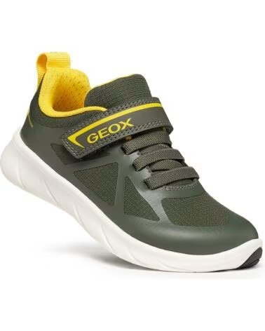GEOX SCARPE SPORTIVE J668JA FOOT-RUN BOY DKGREENYELLOW