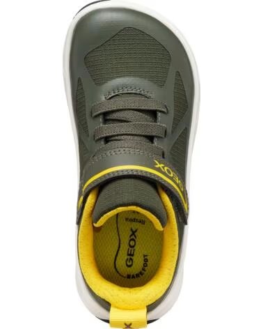 GEOX SCARPE SPORTIVE J668JA FOOT-RUN BOY DKGREENYELLOW