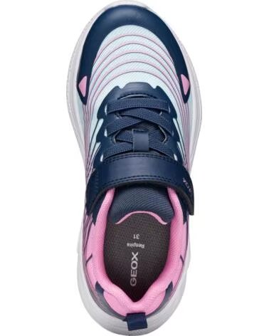GEOX BASKETS FILLE J SPRINTYE GIRL AQUAPINK J66FWB