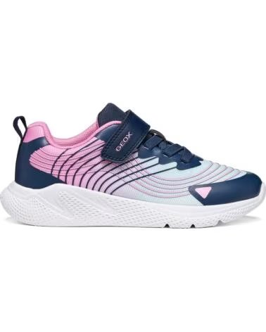 GEOX BASKETS FILLE J SPRINTYE GIRL AQUAPINK J66FWB