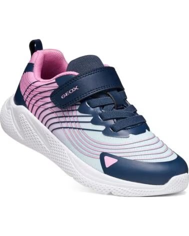 GEOX BASKETS FILLE J SPRINTYE GIRL AQUAPINK J66FWB
