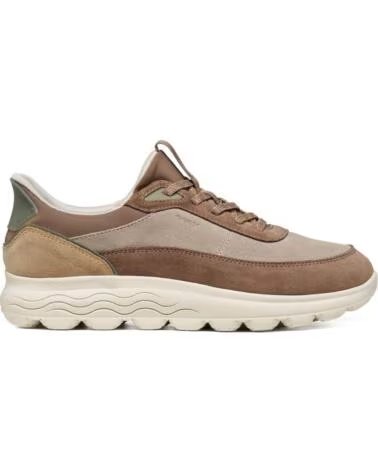 GEOX D SPHERICA PLUS TÉNIS BEGE E DOURADO MULHER VARIOS COLORES