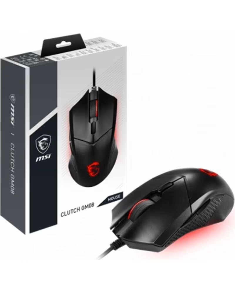 MSI Raton gaming clutch gm08 negro
