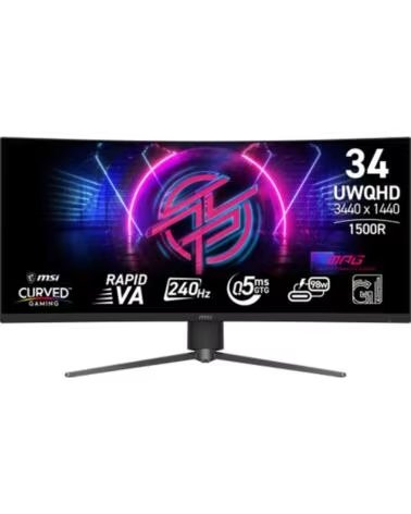 MSI Monitor curvo gaming mpg 346cqrf x24 34 pulgadas uwqhd 240hz