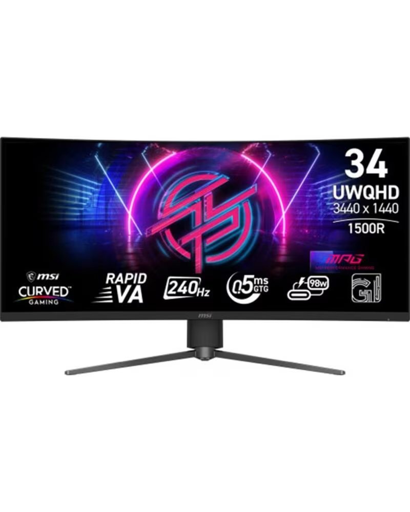 MSI Monitor curvo gaming mpg 346cqrf x24 34 pulgadas uwqhd 240hz