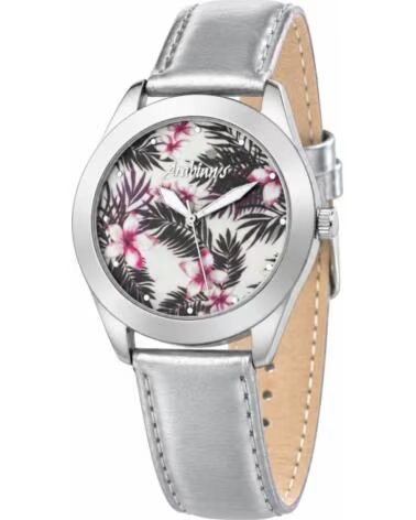 ARABIANS DBA2256SMC DAMEN-ANALOGUHR GRAU MIT MOTIV-ZIFFERBLATT GRIS
