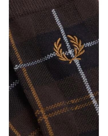 FRED PERRY MEIAS TARTAN C3333 33C PRETO NEGRO