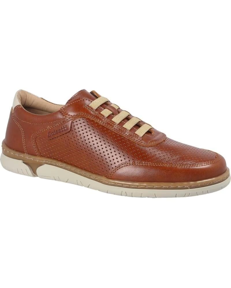 SAPATO LUISETTI ORI 38303NA EM COURO CONHAQUE PARA HOMEM CONAC