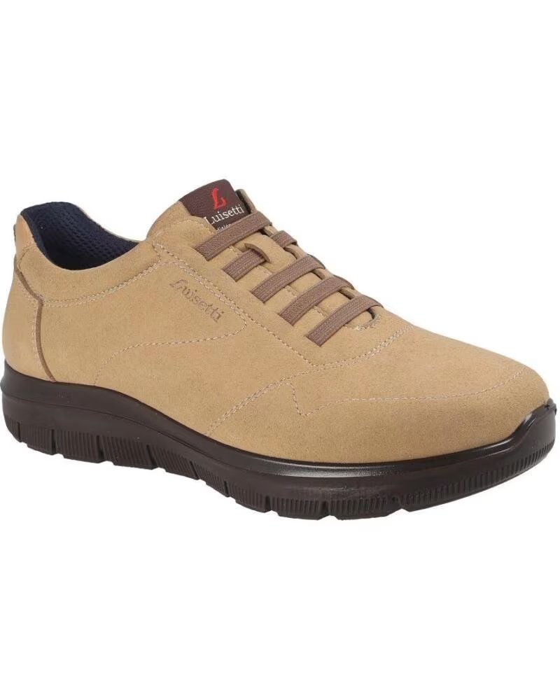 LUISETTI HERREN FREIZEITSCHUH RUNNER SUEDE 31127SU TAUPE