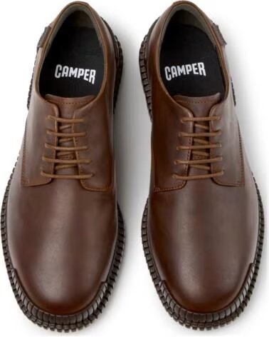 SAPATOS EM PELE CAMPER PIX K101076 CASTANHO MARRON010
