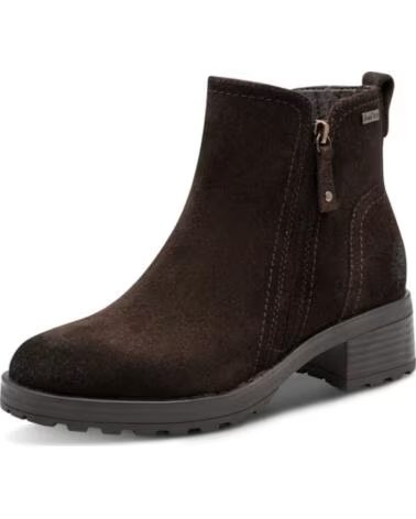 JANA 25711 BOTTINES EN CUIR MARRON