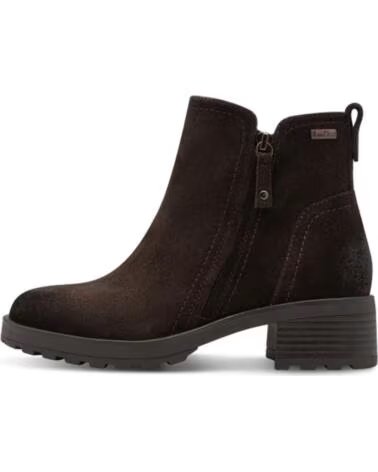 JANA 25711 BOTTINES EN CUIR MARRON