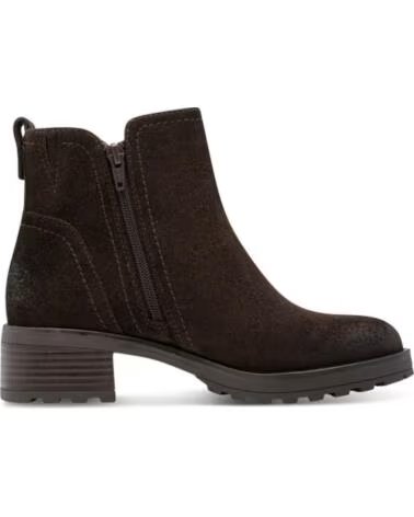 JANA 25711 BOTTINES EN CUIR MARRON