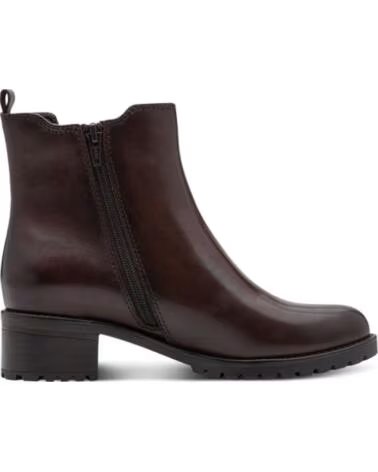 JANA 25710 BOTINES DE PIEL MARRONES MARRON