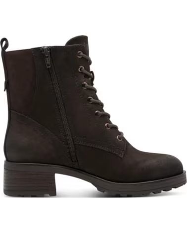 JANA 25771 BOTTINES FEMME À LACETS ET FERMETURE ÉCLAIR MARRON