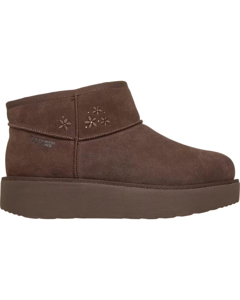 SKECHERS KEEP COZY STIEFELETTEN BRAUN MARRON