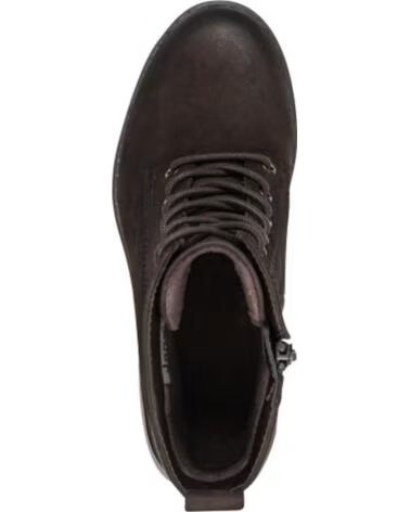 JANA 25771 BOTTINES FEMME À LACETS ET FERMETURE ÉCLAIR MARRON