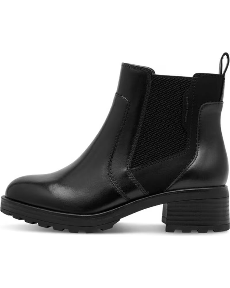 JANA 25794 BOTTINES EN CUIR NEGRO