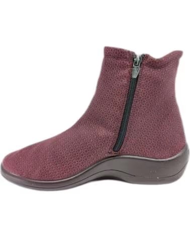 ARCOPEDICO PALUMA LYCRA GRENAT BOTTINES AVEC FERMETURE ÉCLAIR GRANATE