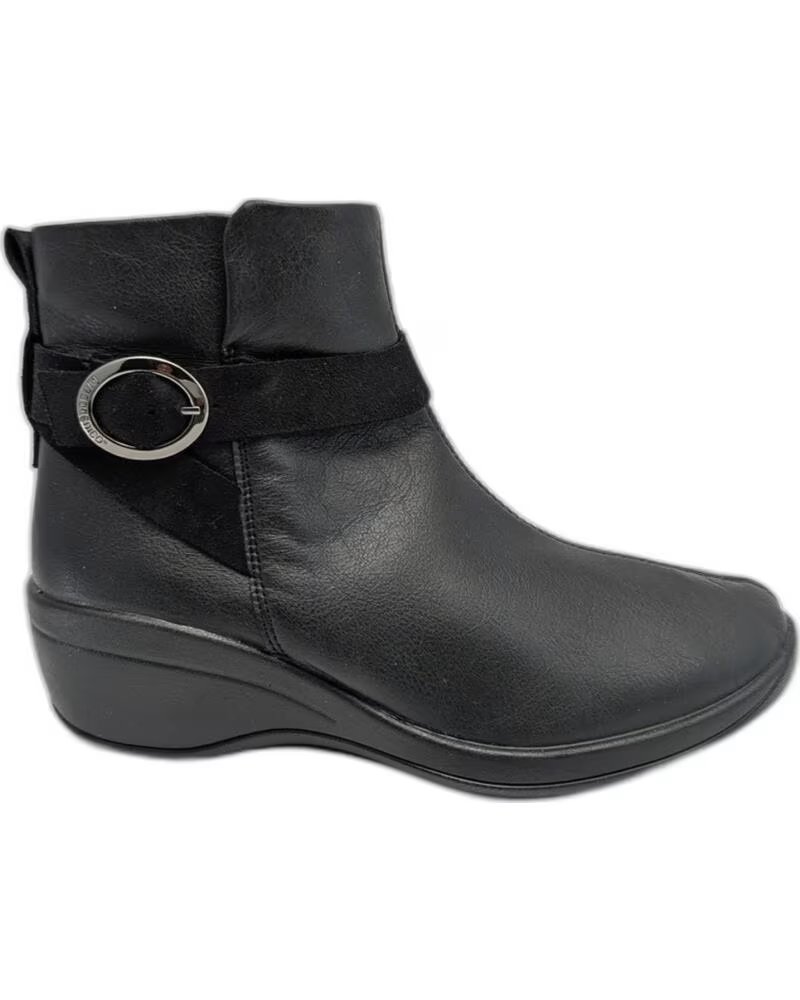 BOTTINES À TALONS COMPENSÉS POUR FEMME ARCOPEDICO AVILA NEGRO