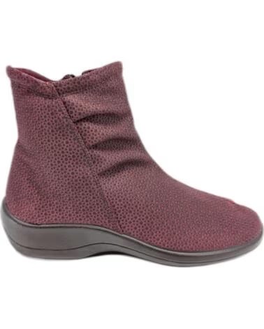 ARCOPEDICO PALUMA LYCRA GRENAT BOTTINES AVEC FERMETURE ÉCLAIR GRANATE