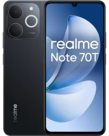 REALME Smartphone Note 70T 4GB- 64GB- 6 74- Negro Obsidiana